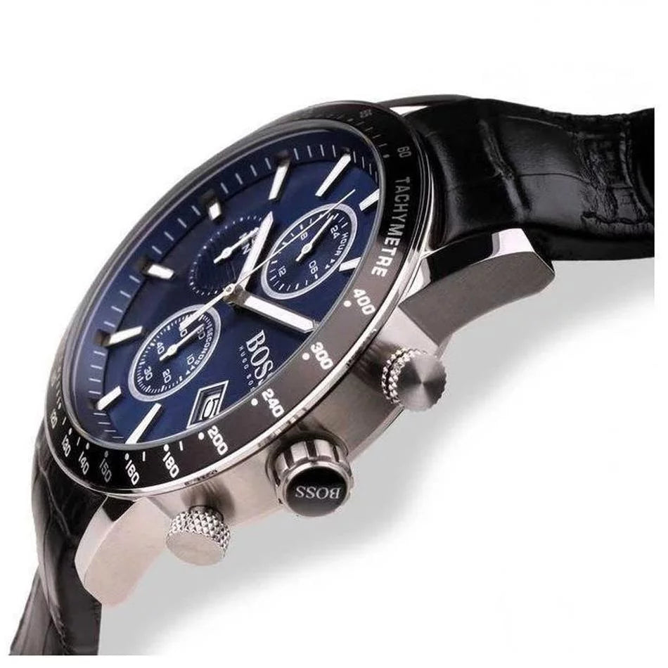 Hugo Boss Black Leather Strap Men's - HB1513391